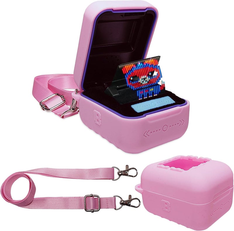 JCHPINE Silicone Cover Case for Bitzee Interactive Digital Pet and Case, Protective Skin Sleeve for Bitzee Virtual Electronic Pets Accessories (for Original 15 Animals) (Pink) - Image 1